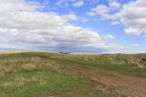 Grassland and sky of the western prairie of South Dakota