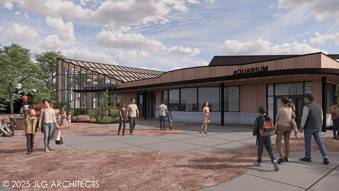Rendering of Sioux Falls Zoo and Aquarium buildings